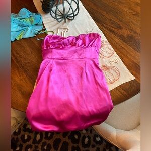 Beautiful purple satin bow in the back dress 💜